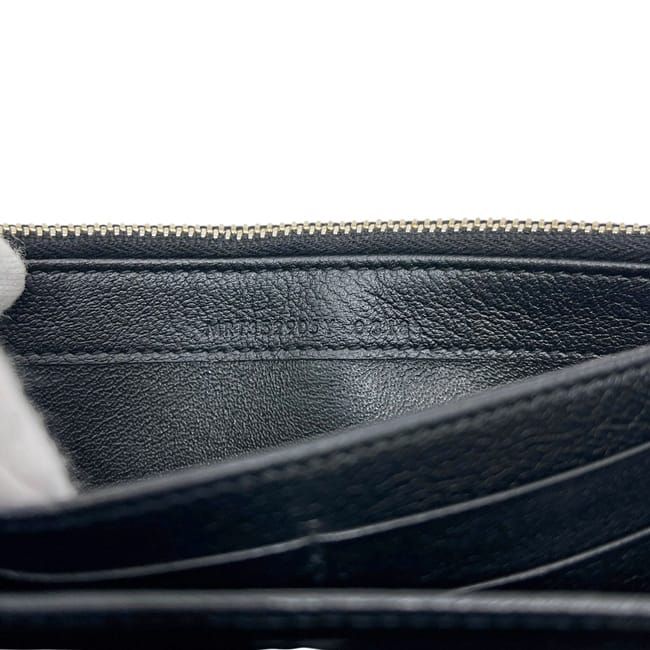 Saint Laurent Bifold Wallet Black Rive Gauche Leather YSL Stitch Flap