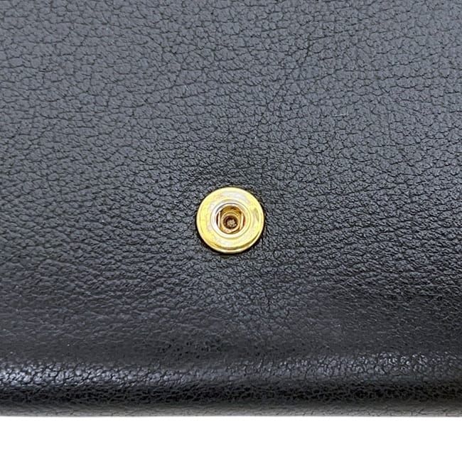 Saint Laurent Bifold Wallet Black Rive Gauche Leather YSL Stitch Flap