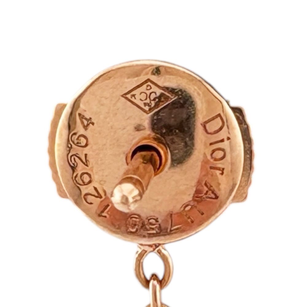Dior Rose Des Vins Earrings 18k Gold Diamond — view 6