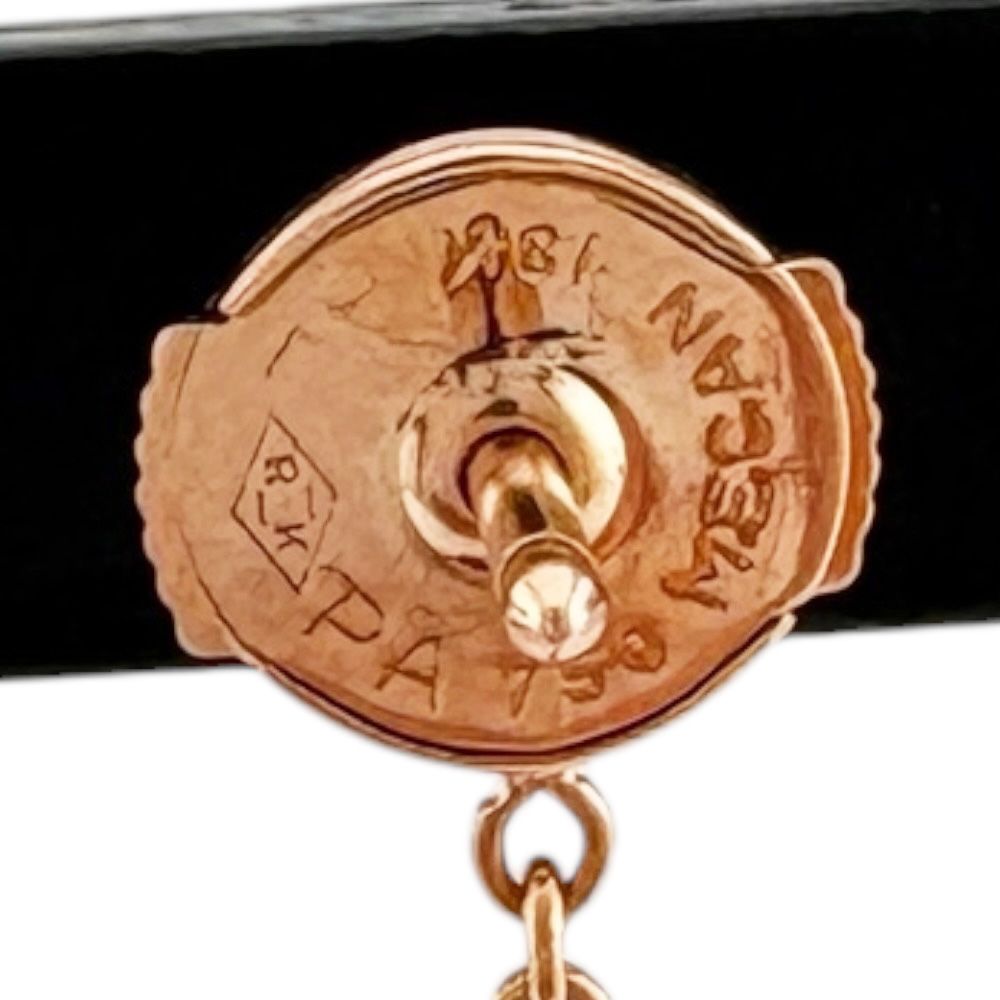 Dior Rose Des Vins Earrings 18k Gold Diamond — view 5