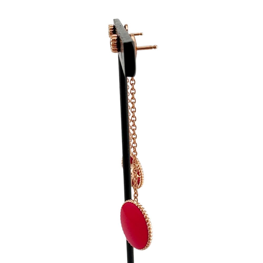Dior Rose Des Vins Earrings 18k Gold Diamond — view 4