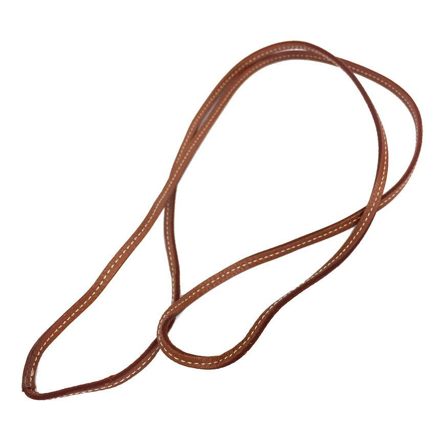 Hermes Lanier Leather Necklace Brown