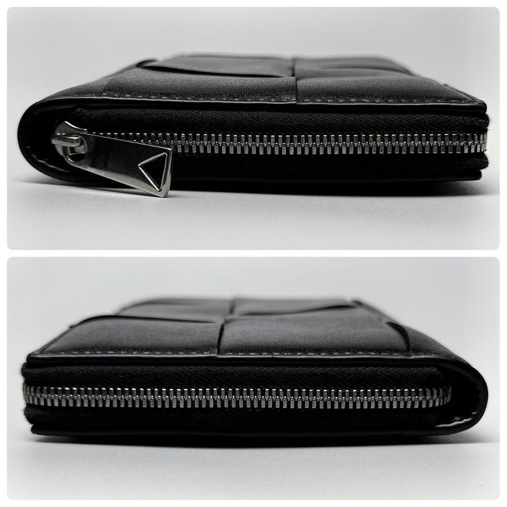Bottega Veneta Cassette Zip Around Wallet Black — view 5