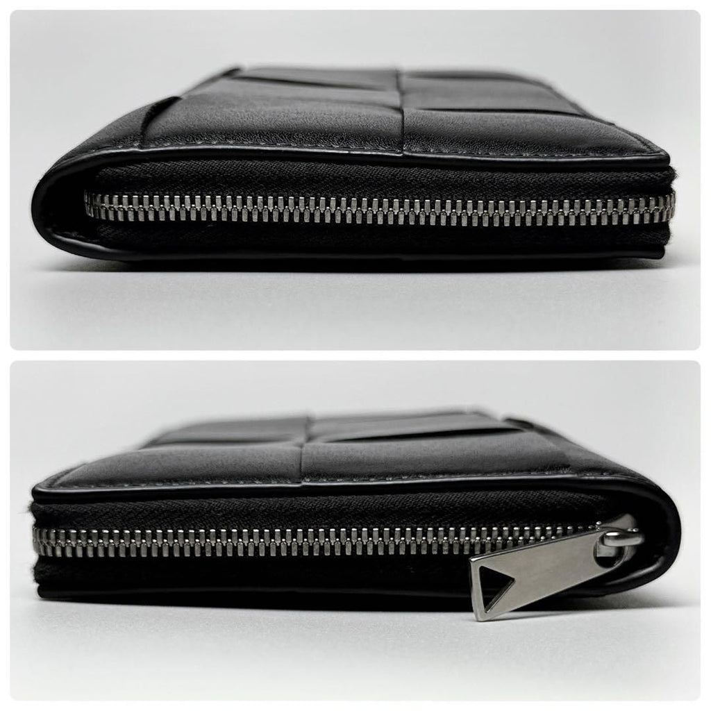 Bottega Veneta Cassette Zip Around Wallet Black — view 5