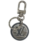 Louis Vuitton Key Ring Porte Cles LV Circle LV Logo Silver Key Holder