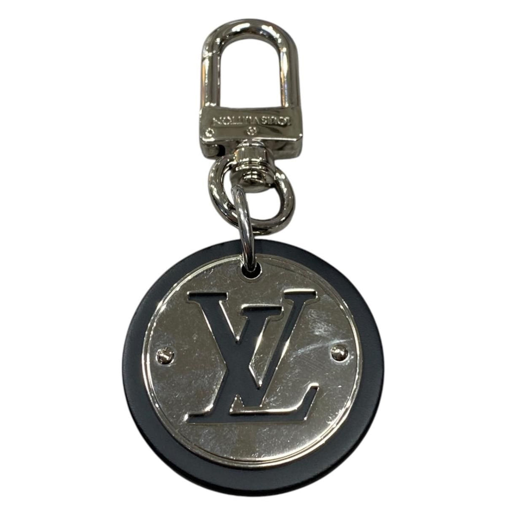 Louis Vuitton Key Ring Porte Cles LV Circle LV Logo Silver Key Holder — view 3