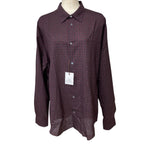 Hermes Shirt Long Sleeve All Over Pattern Wool Silk Brown High Quality Daily
