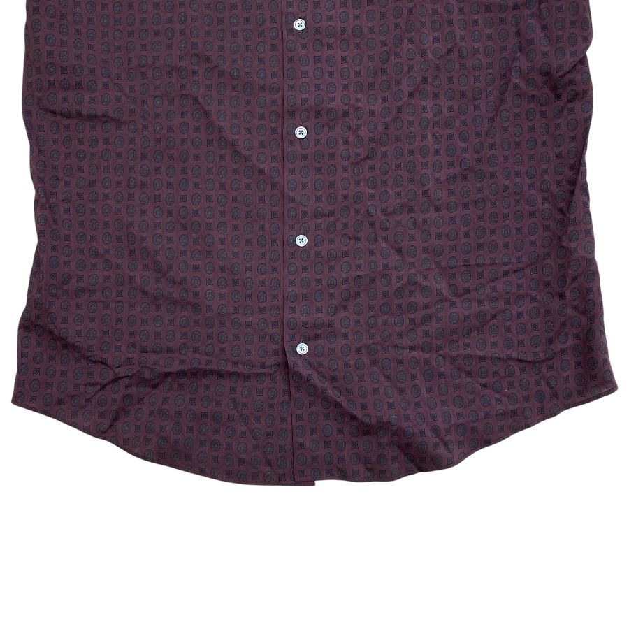 Hermes Shirt Long Sleeve All Over Pattern Wool Silk Brown High Quality Daily — view 8