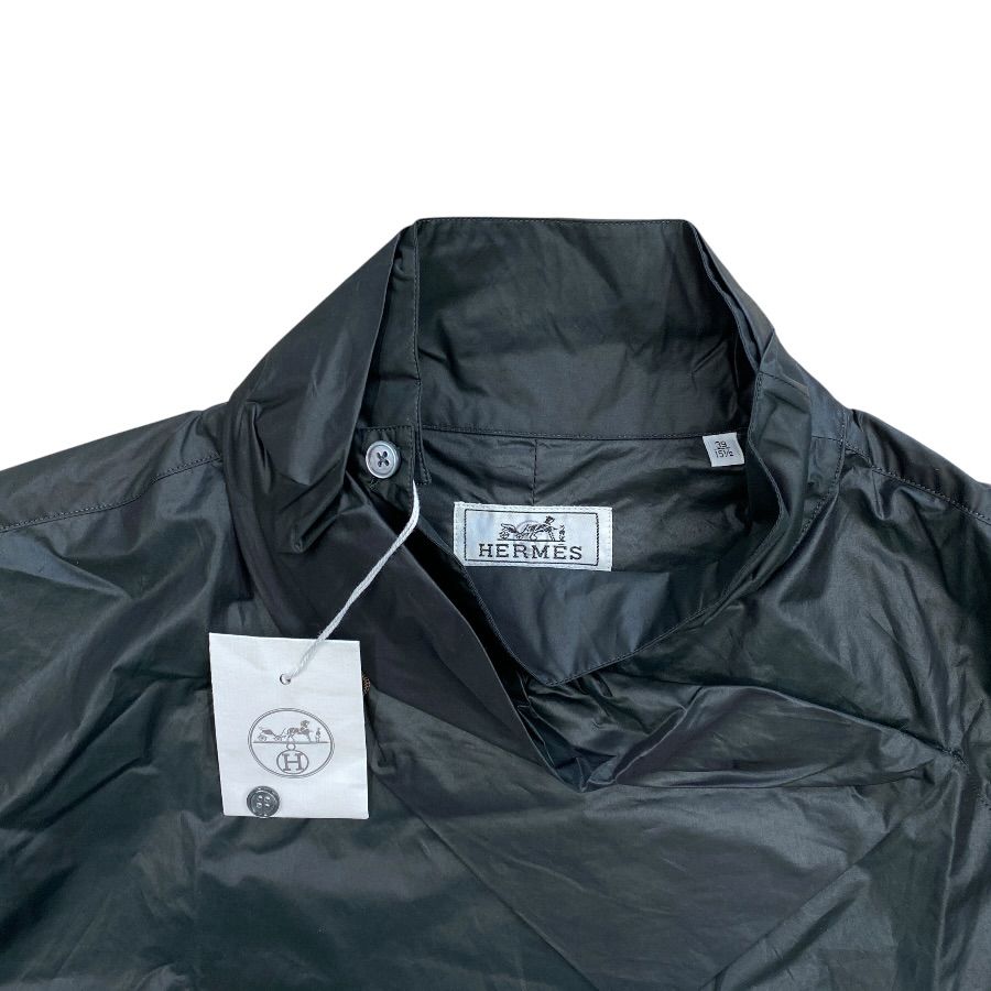 Hermes Pullover Shirt Long Sleeve Top Cotton Polyamide Black High Quality Daily — view 5
