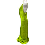 Fendi Sleeveless Maxi Dress Silk Green High Quality Daily Practical — view 2