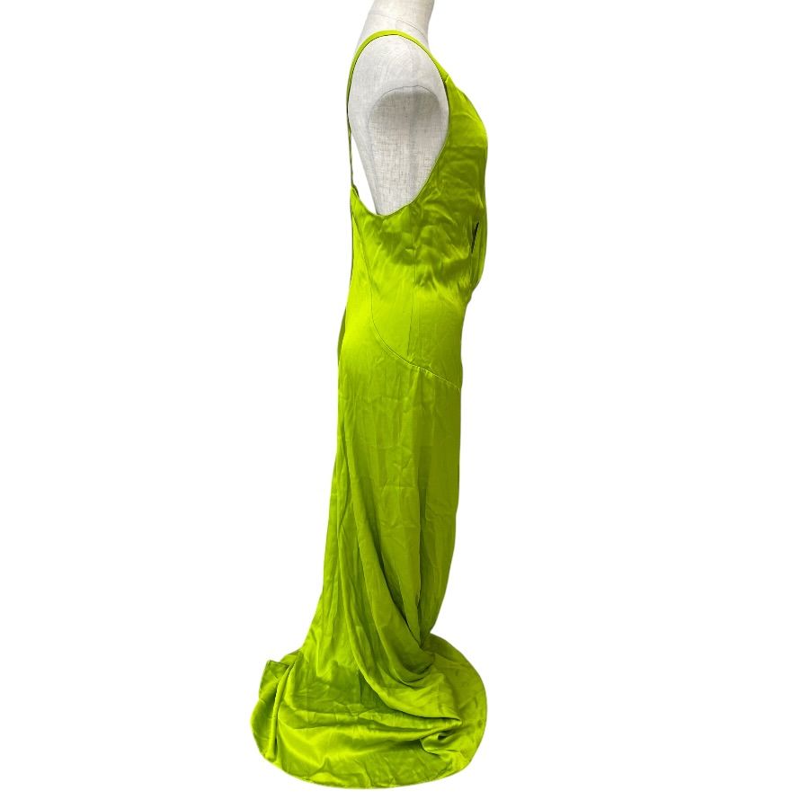 Fendi Sleeveless Maxi Dress Silk Green High Quality Daily Practical — view 4
