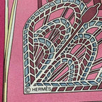 Hermes Scarf Silk Carre 90 Libres Comme L'air the Sky Is Pink — view 8
