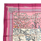Hermes Scarf Silk Carre 90 Libres Comme L'air the Sky Is Pink — view 4
