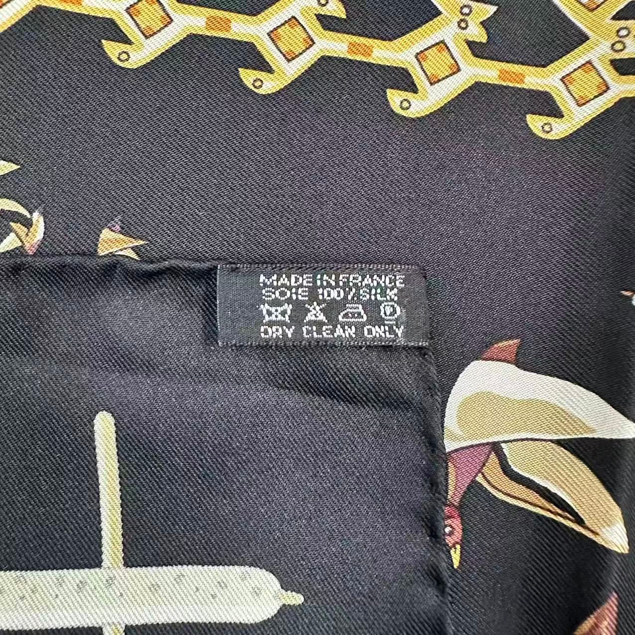 Hermes Scarf Silk Carre 90 Libres Comme L'air the Sky Is Black — view 9