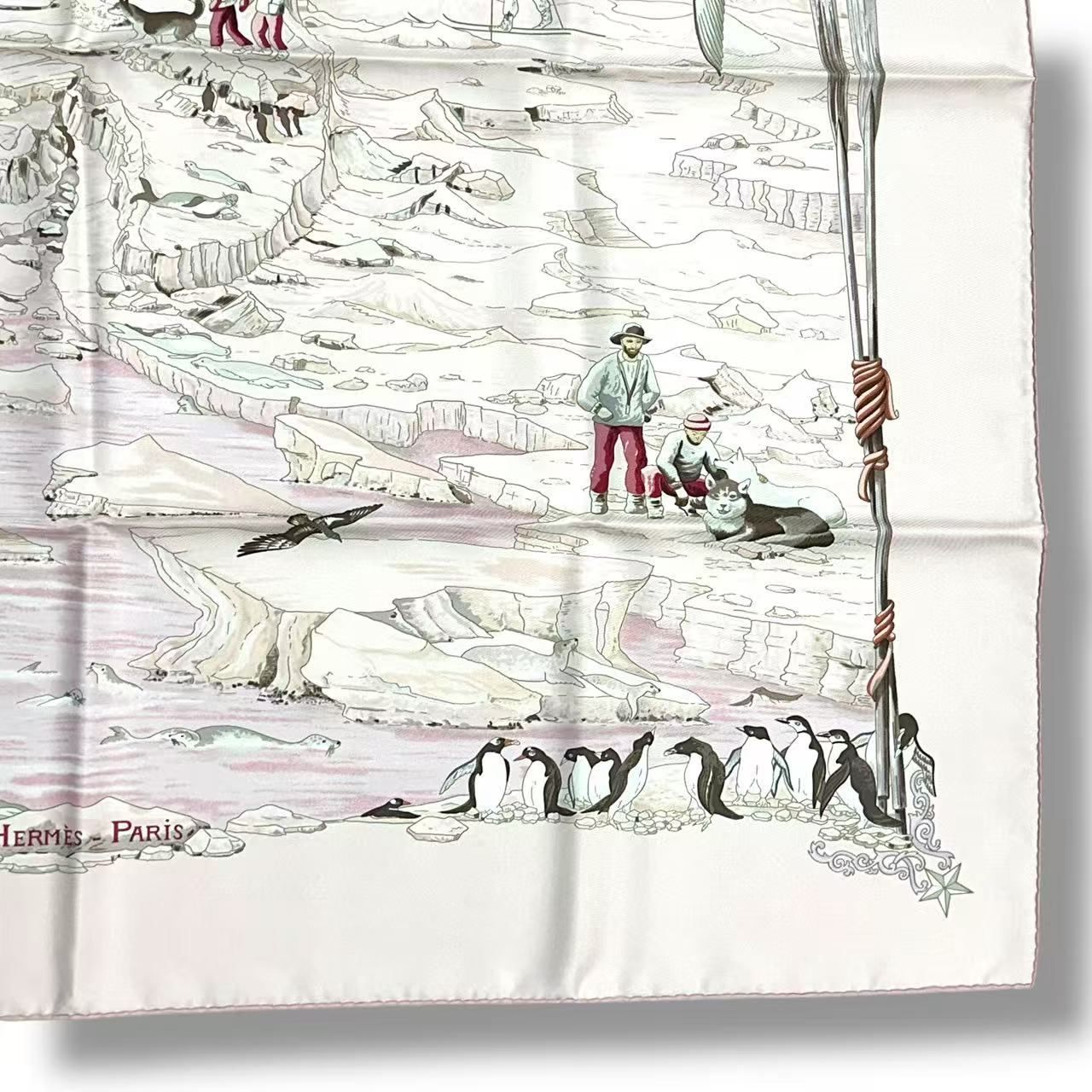 Hermes Scarf Silk Carre 90 Hommage a L'explorateur Sir Ernest Shackleton — view 5