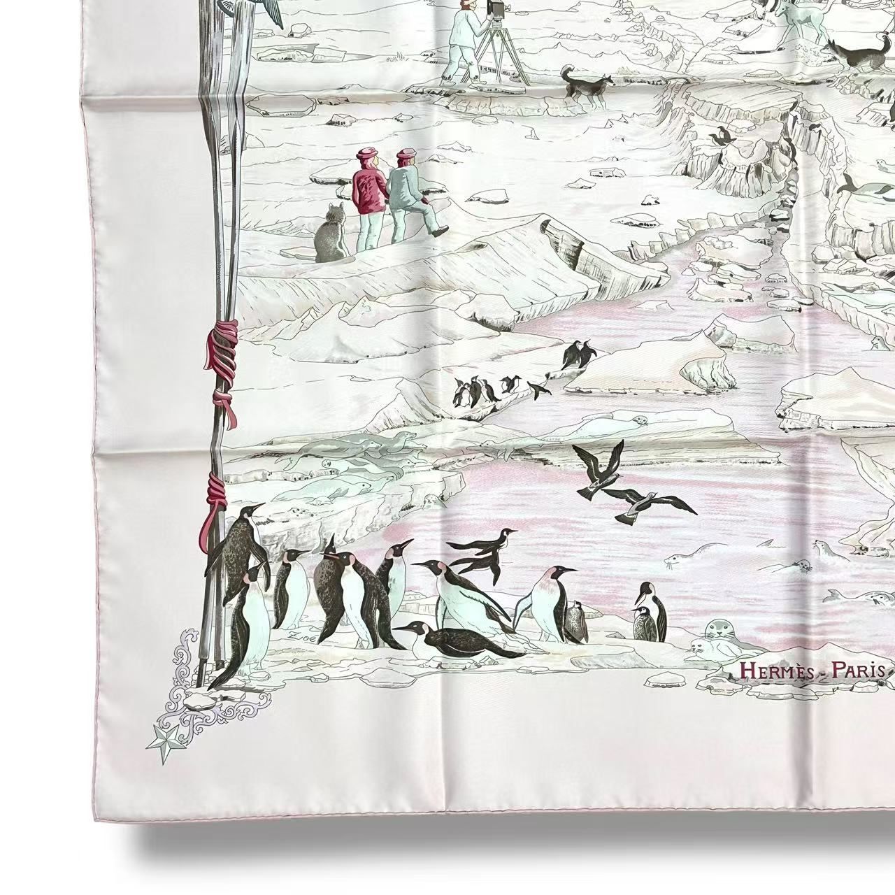Hermes Scarf Silk Carre 90 Hommage a L'explorateur Sir Ernest Shackleton — view 6