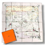 Hermes Scarf Silk Carre 90 Hommage a L'explorateur Sir Ernest Shackleton