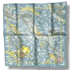 Hermes Scarf Silk Remiges de Fuite Flying Blue — view 2