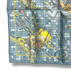 Hermes Scarf Silk Remiges de Fuite Flying Blue — view 5