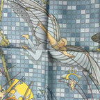 Hermes Scarf Silk Remiges de Fuite Flying Blue — view 7