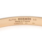 Hermes Bangle Collier de Chien PM Pyramid Medallion 18k Pink Gold #lg Bracelet — view 3