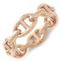 Hermes Ring Chaine D'ancre Enchainee PM 18k Pink Gold
