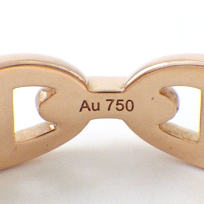 Hermes Ring Chaine D'ancre Enchainee PM 18k Pink Gold — view 4