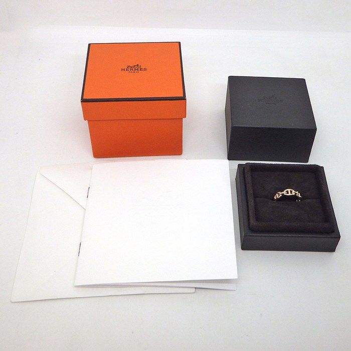 Hermes Ring Chaine D'ancre PM 18k Pink Gold — view 7