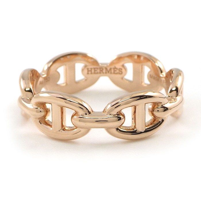 Hermes Ring Chaine D'ancre PM 18k Pink Gold — view 2