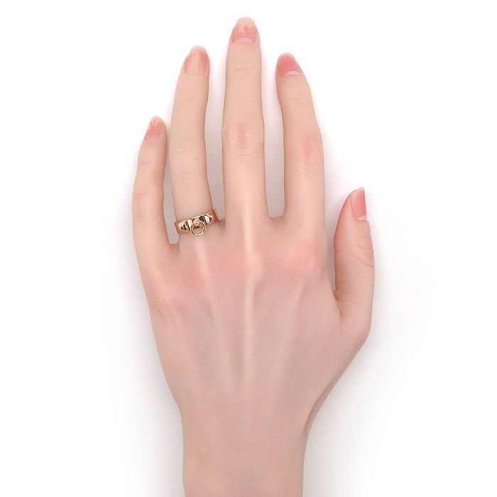 Hermes Ring Collier de Chien PM Studs 18k Pink Gold — view 5