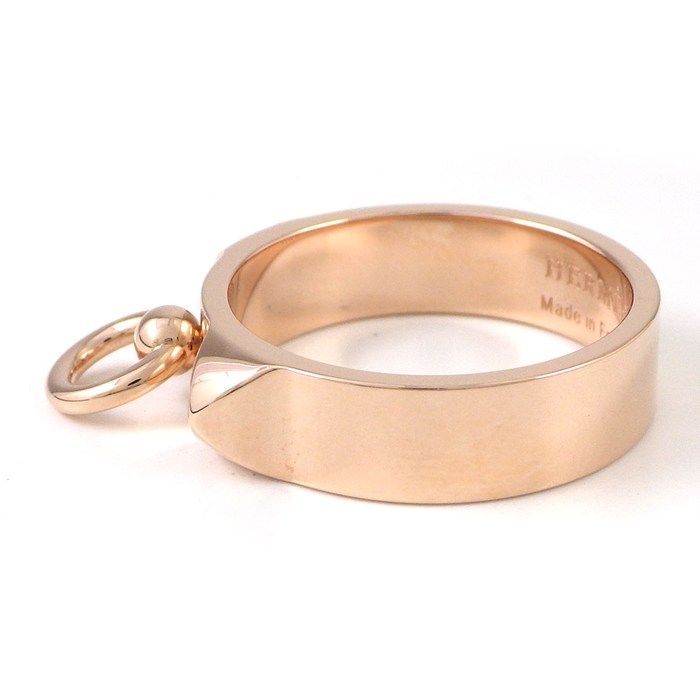 Hermes Ring Collier de Chien PM Studs 18k Pink Gold — view 2