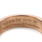 Hermes Ring Collier de Chien PM Studs 18k Pink Gold — view 3