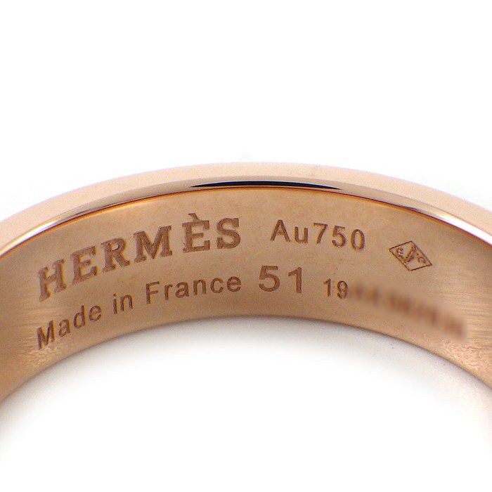 Hermes Ring Collier de Chien PM Studs 18k Pink Gold — view 3
