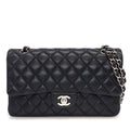 Chanel Shoulder Bag Quilted 25 11.12 Classic Black Bordeaux Lambskin