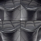 Chanel Shoulder Bag Quilted 25 11.12 Classic Black Bordeaux Lambskin — view 7