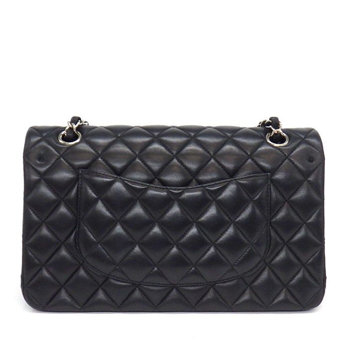 Chanel Shoulder Bag Quilted 25 11.12 Classic Black Bordeaux Lambskin — view 2