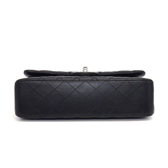 Chanel Shoulder Bag Quilted 25 11.12 Classic Black Bordeaux Lambskin — view 4