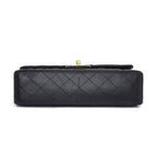 Chanel Shoulder Bag Quilted 25 11.12 Classic Black Bordeaux Lambskin