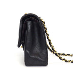 Chanel Shoulder Bag Quilted 25 11.12 Classic Black Bordeaux Lambskin
