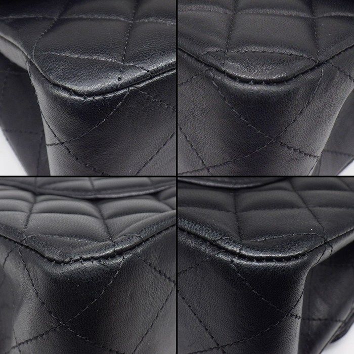 Chanel Shoulder Bag Quilted 25 11.12 Classic Black Bordeaux Lambskin