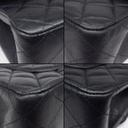 Chanel Shoulder Bag Quilted 25 11.12 Classic Black Bordeaux Lambskin