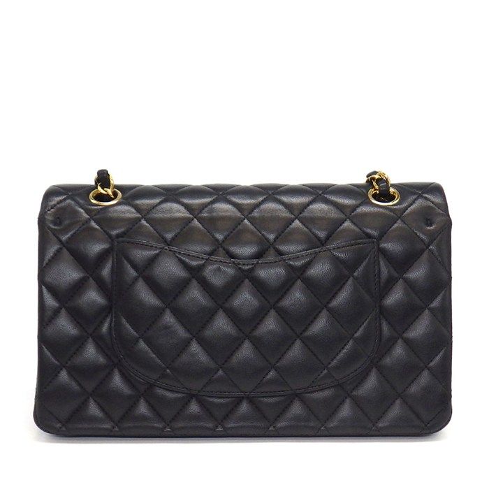 Chanel Shoulder Bag Quilted 25 11.12 Classic Black Bordeaux Lambskin