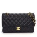 Chanel Shoulder Bag Quilted 25 11.12 Classic Black Bordeaux Lambskin