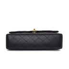 Chanel Shoulder Bag Quilted 25 11.12 Classic Black Bordeaux Lambskin — view 4