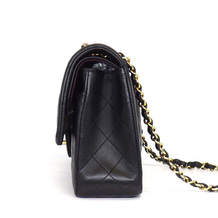 Chanel Shoulder Bag Quilted 25 11.12 Classic Black Bordeaux Lambskin — view 3