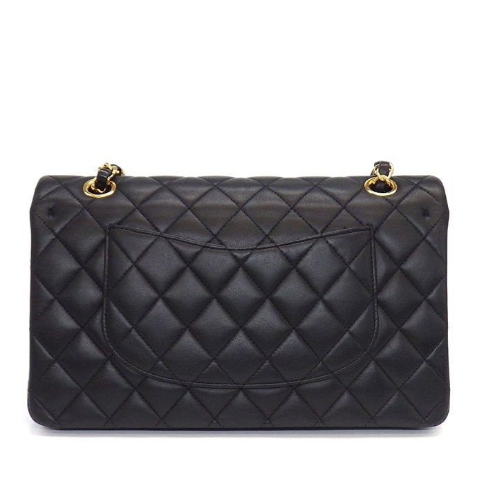 Chanel Shoulder Bag Quilted 25 11.12 Classic Black Bordeaux Lambskin — view 2