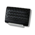 Bottega Veneta Intrecciato Leather Card Case Business Holder Black
