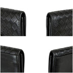 Bottega Veneta Intrecciato Leather Card Case Business Holder Black — view 6