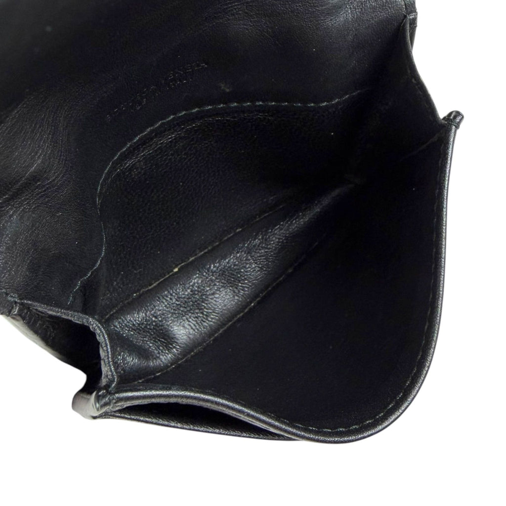Bottega Veneta Intrecciato Leather Card Case Business Holder Black — view 8