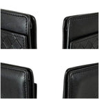 Bottega Veneta Intrecciato Leather Card Case Business Holder Black — view 7